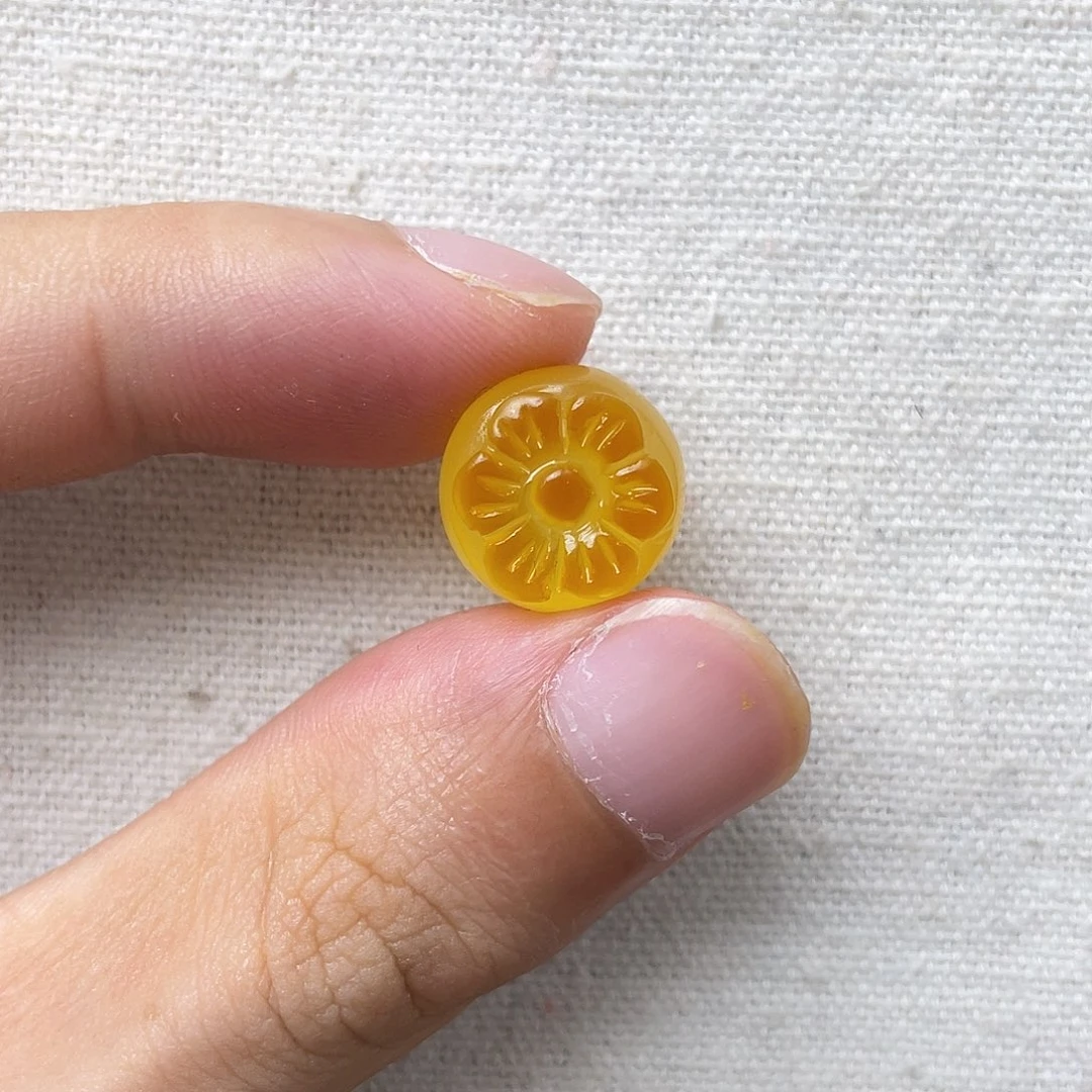 琥珀未镶嵌珠宝奇石柿子