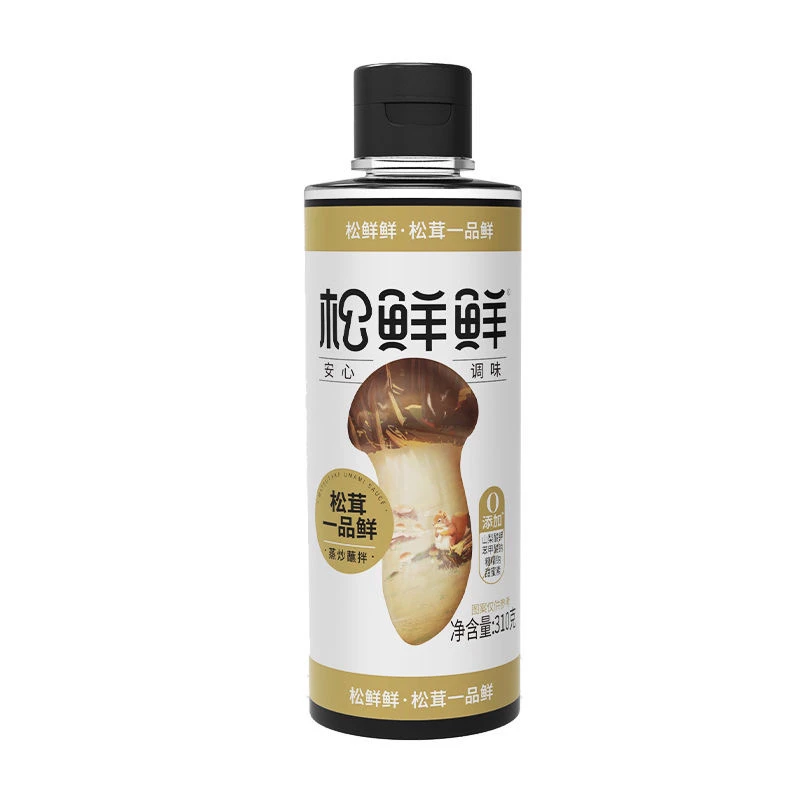 松鲜鲜松茸一品鲜含酿造酱油零添加310g代替生抽百搭调味汁红烧