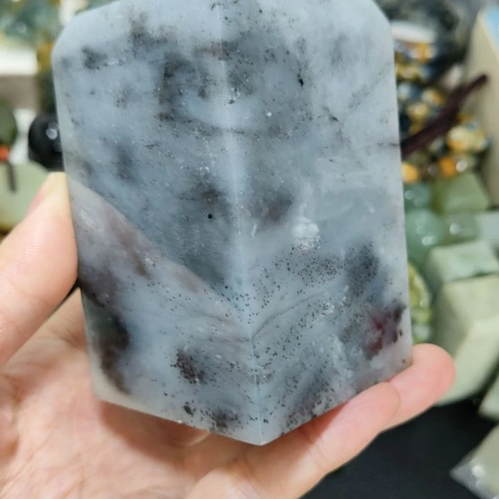 岫玉未镶嵌印章小摆件两用