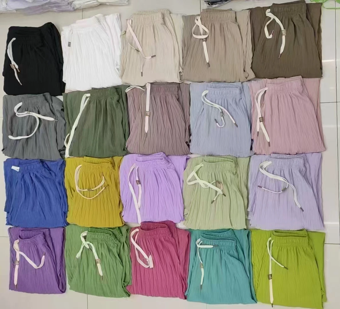 竹叶枫女士阔腿裤