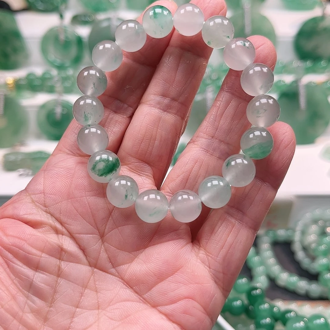 倩****石英质玉手链合金