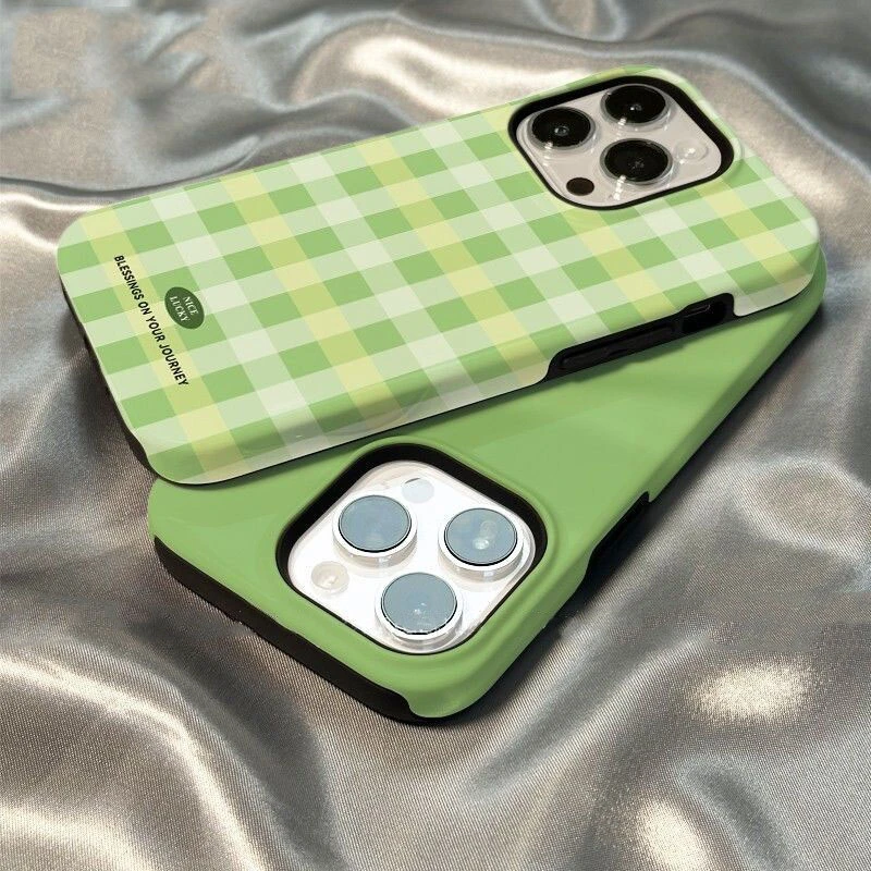 菲林二合一草地翠绿适用于苹果16手机壳iphone15华为opop小米vivo