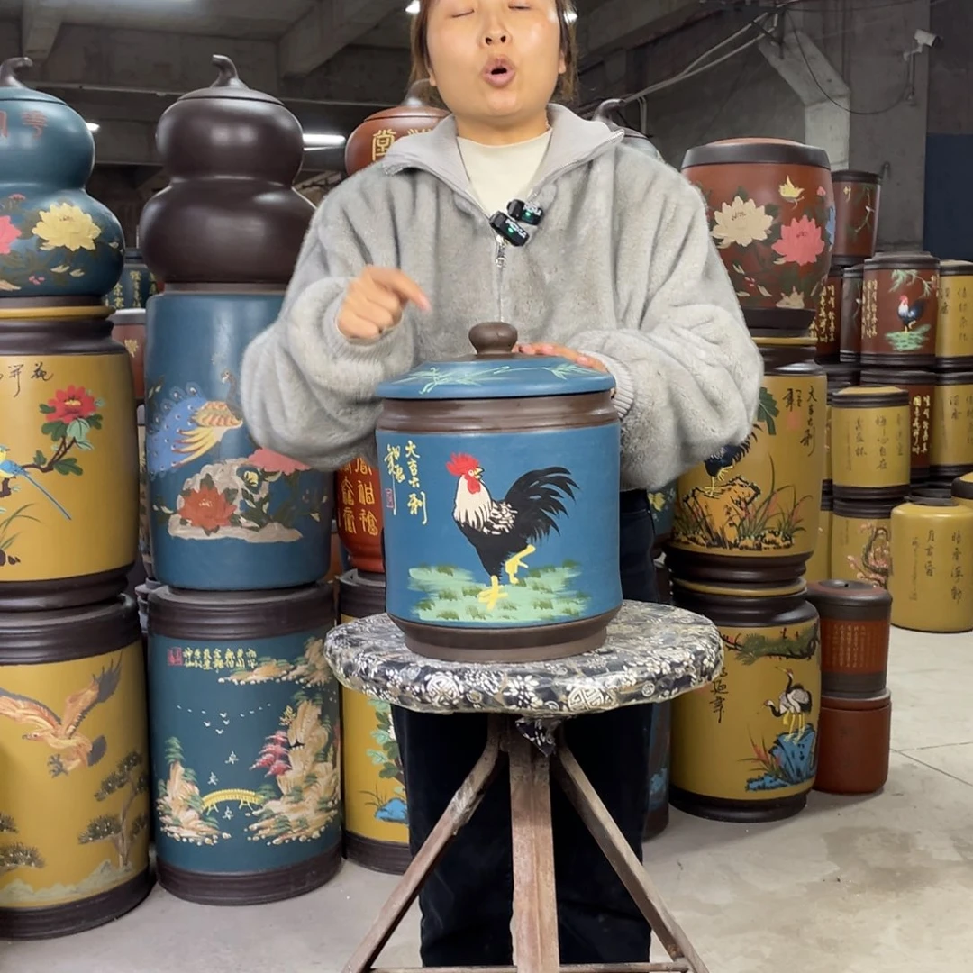 宜兴原矿紫砂茶叶罐