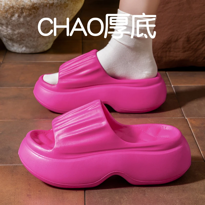 厚底拖鞋女2025新款夏季外穿增高踩屎感潮流家居上班族防臭洞洞鞋