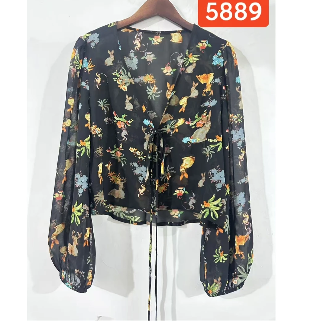 5889-27新款女士上衣小衫