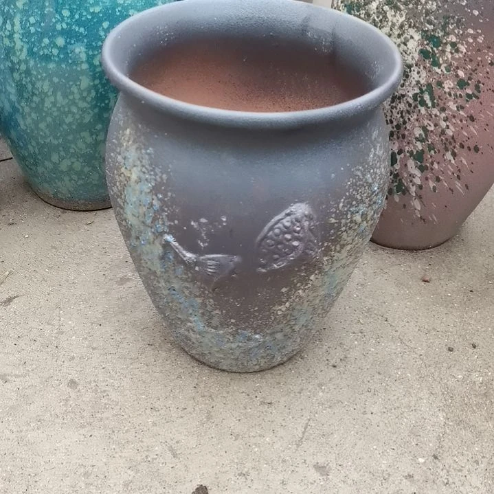 红陶口21高27一个盆