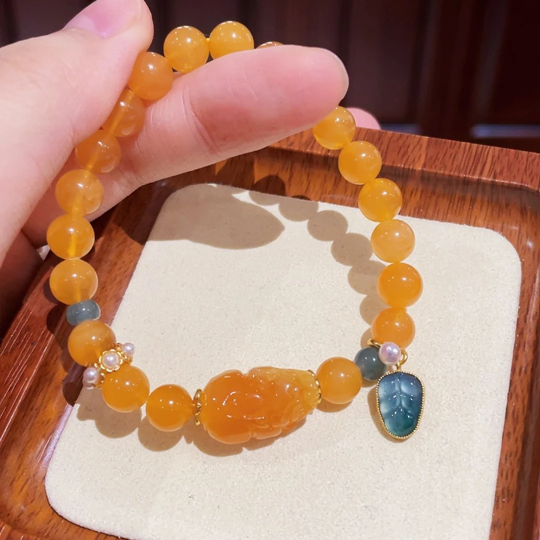 蜜蜡手链未镶嵌手串