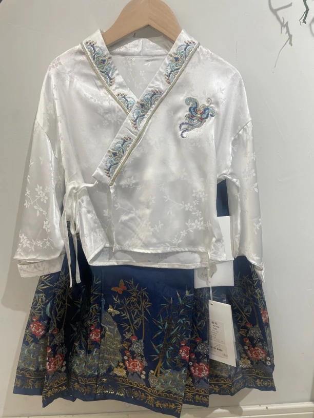 女童春秋2025汉服新中式上衣➕四季马面裙