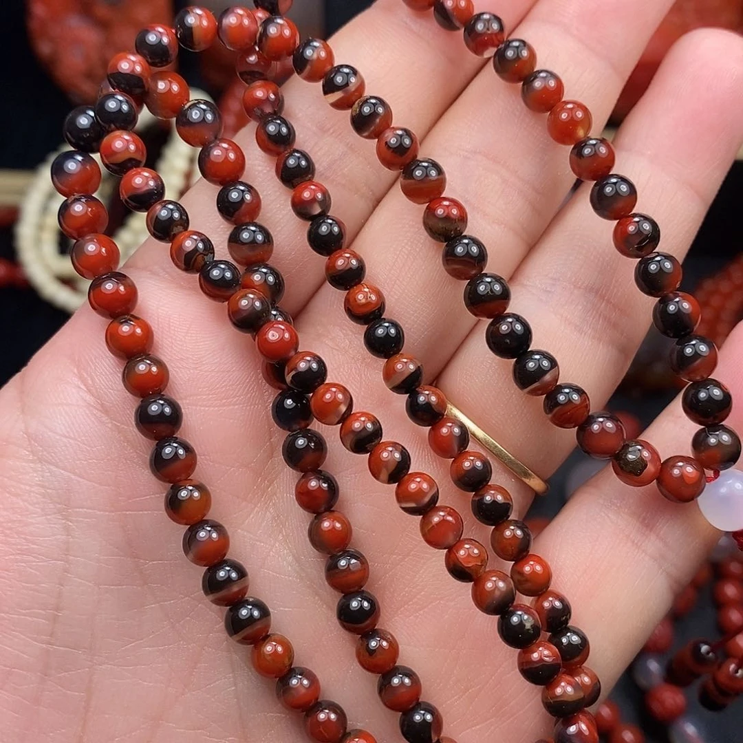 南红玛瑙串未镶嵌啊*呆