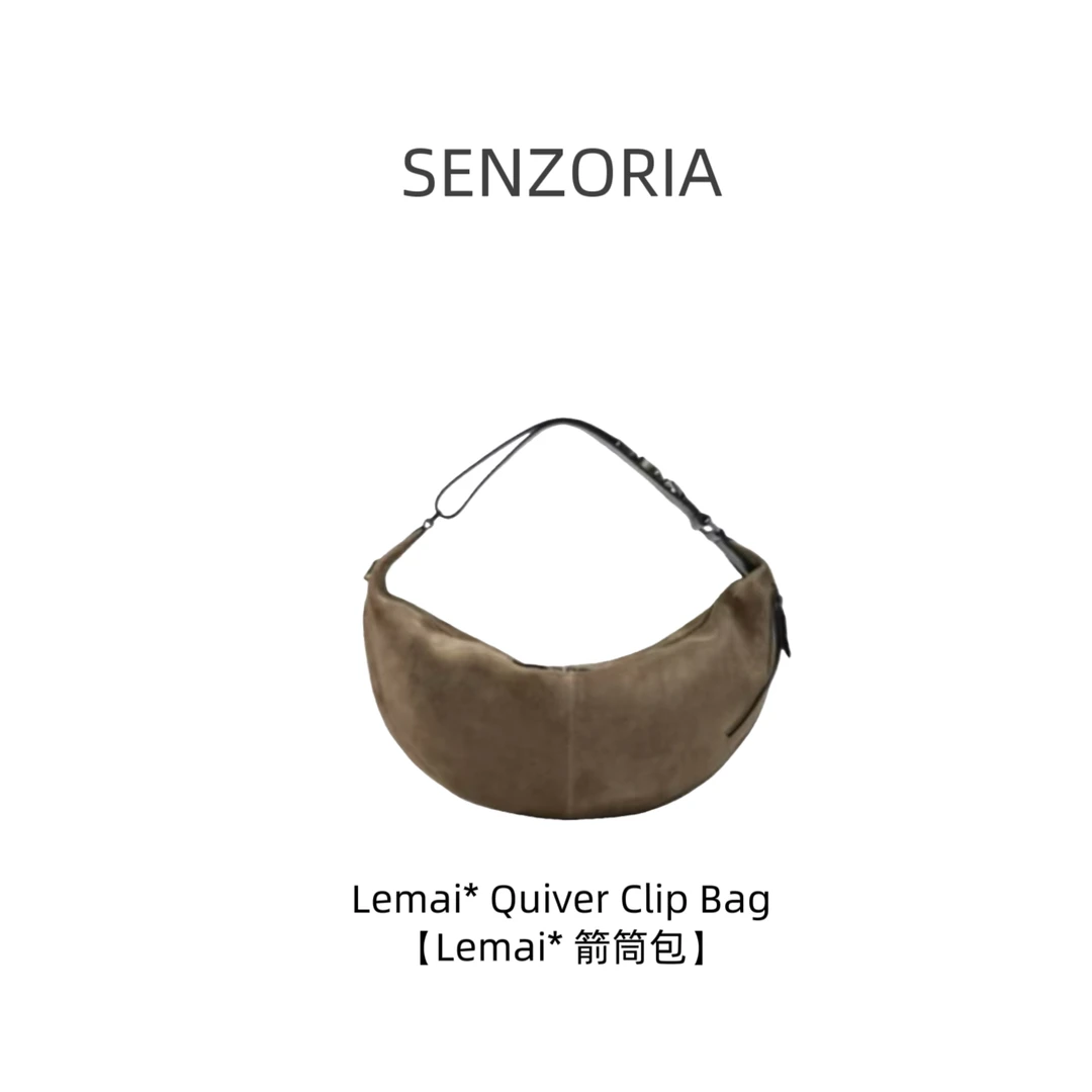 SENZORIA【Lemai*Quiver Clip箭筒夹包】 卵石皮松弛大容量通勤