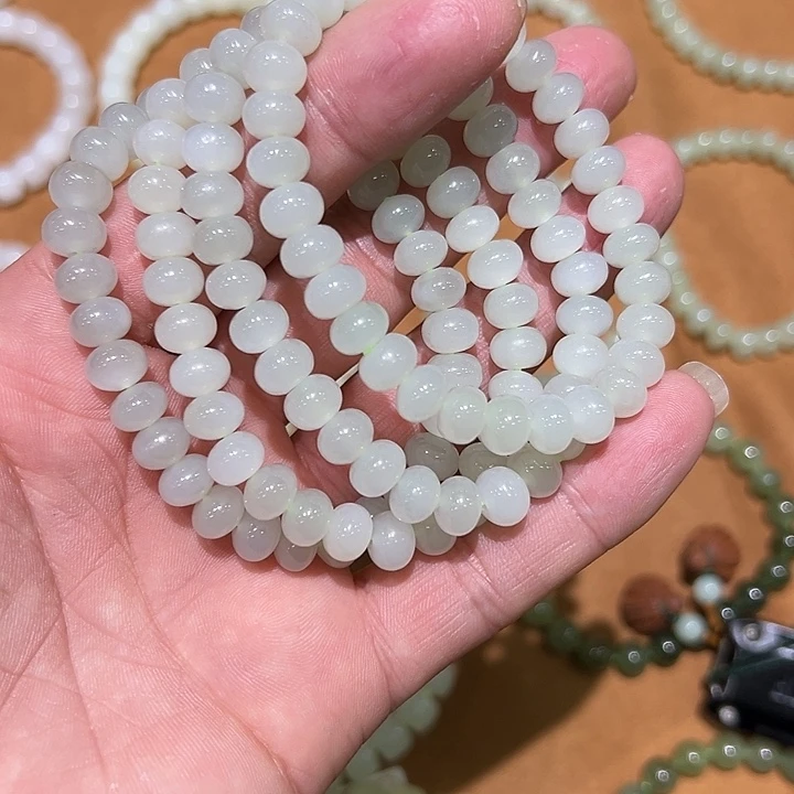 和田玉未镶嵌手串多样性发货拍一发一