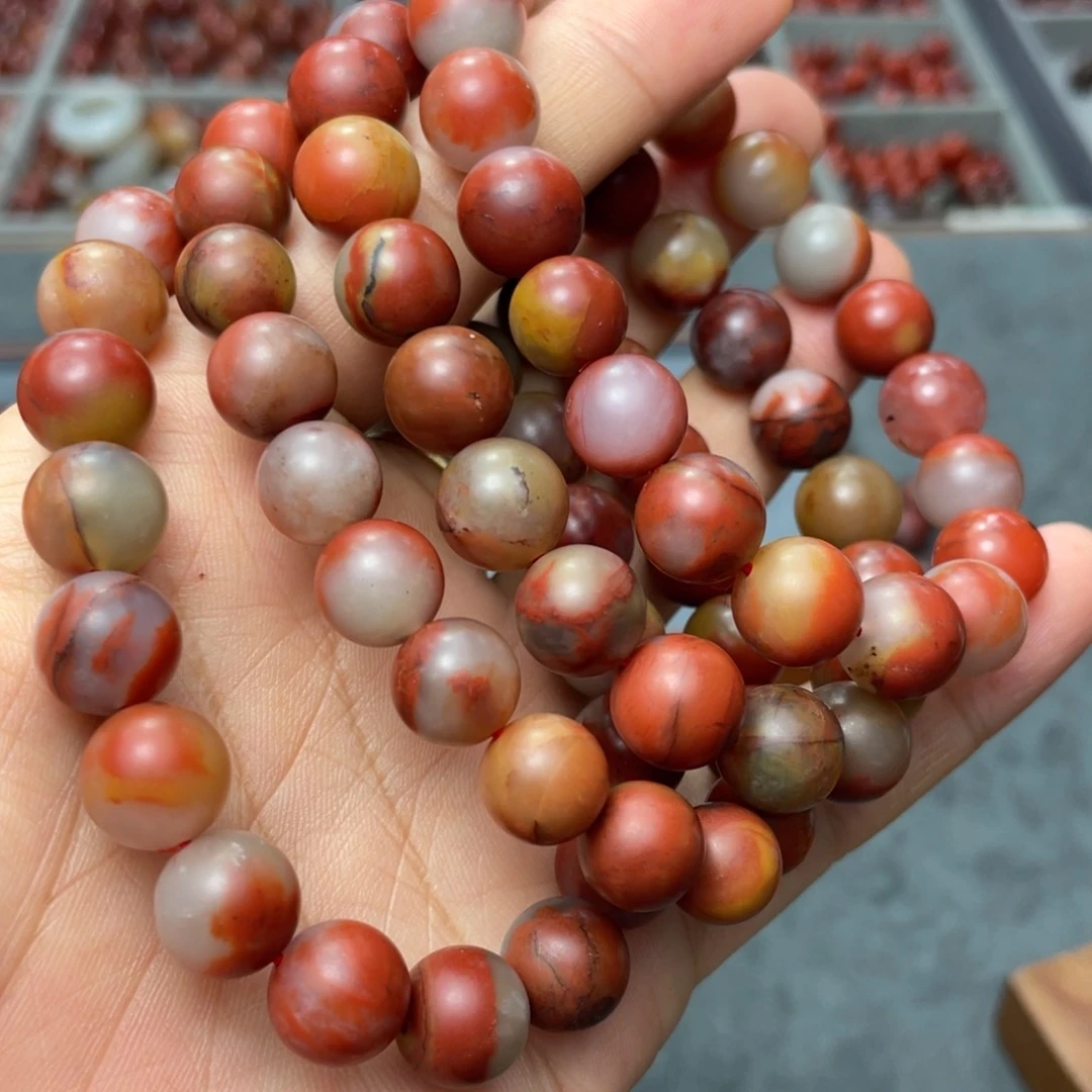 南红玛瑙手串9-10多样性发1未镶嵌