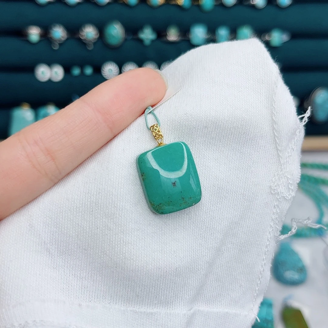 绿松石18K金镶嵌绿松石