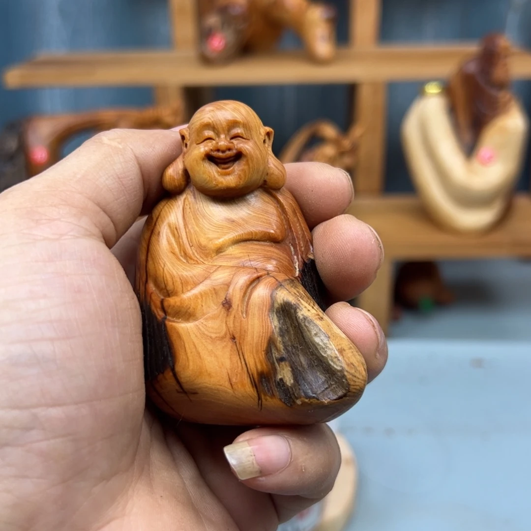 蓦****木崖柏木摆件手把件