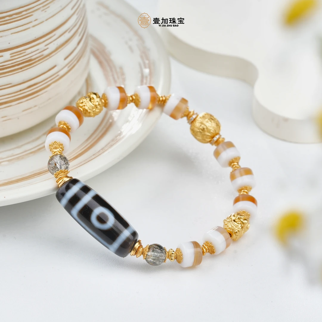壹加师弟丨手工设计二y玛瑙手串多样性发一
