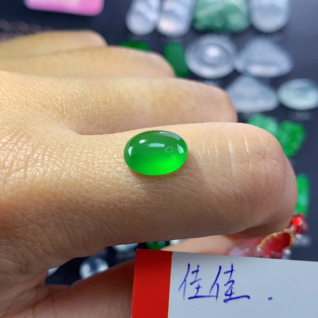 翡翠颈饰未镶嵌纯天然缅甸A货翡翠