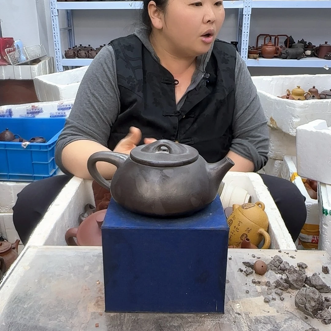 茶壶紫泥宜兴紫砂壶瑕疵处理