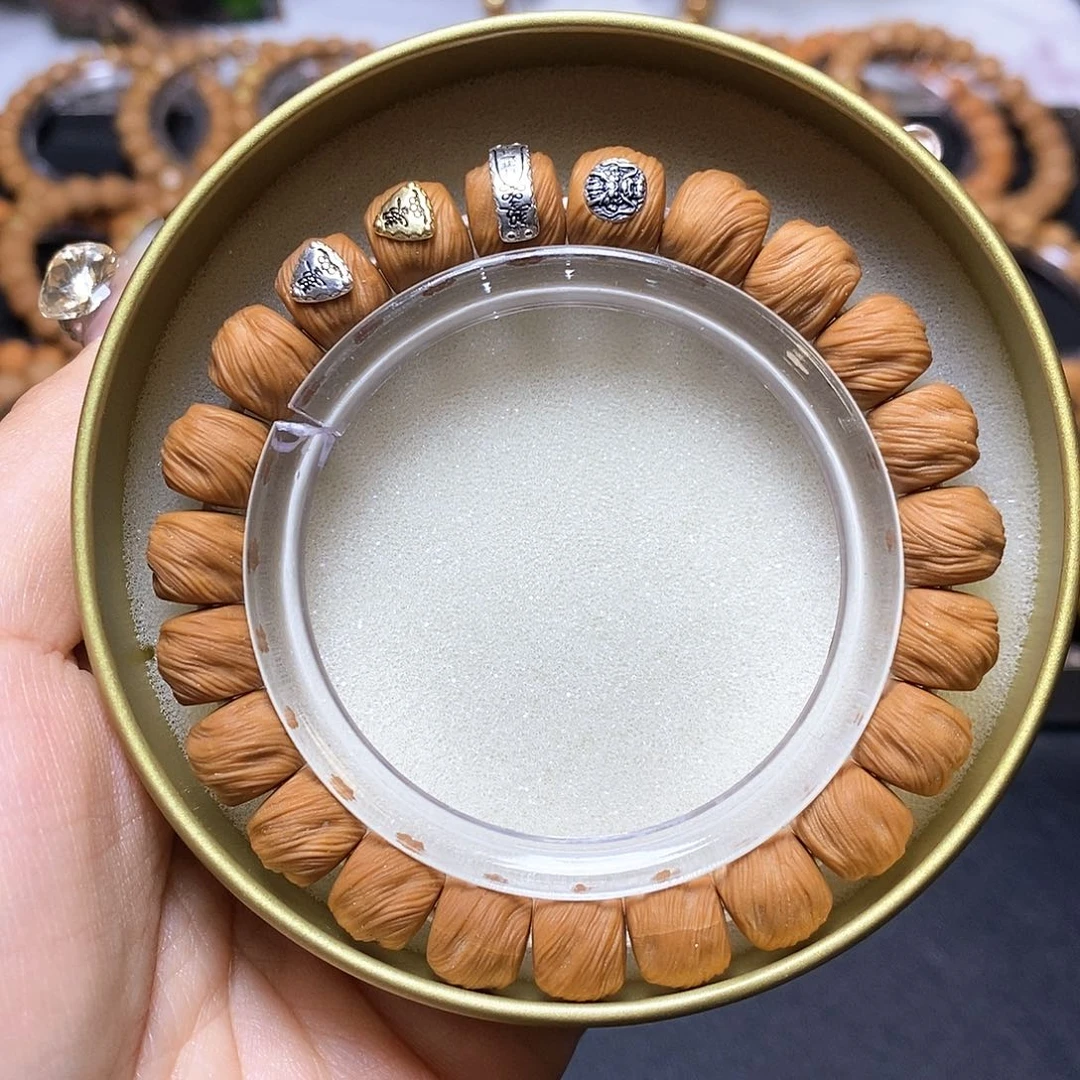 猴头核桃手串四标鬼印无相尺寸10+全品单号383号