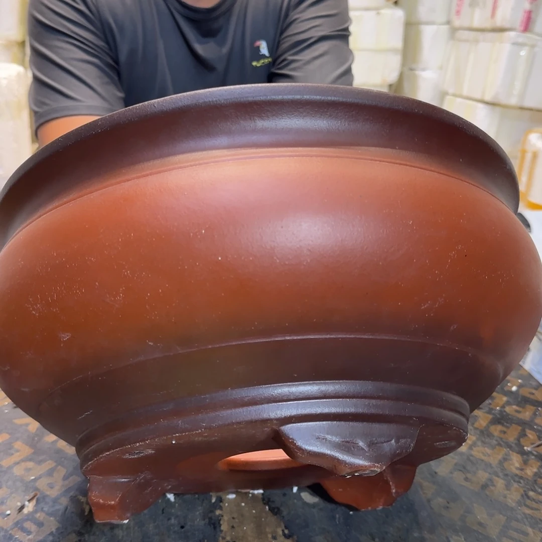 紫砂花盆口径31高度15