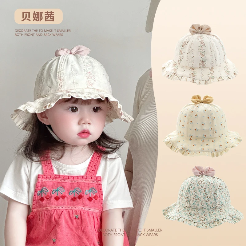 Beinaqian/贝娜茜儿童帽子春夏季薄款宝宝女防晒遮阳帽女童渔夫帽