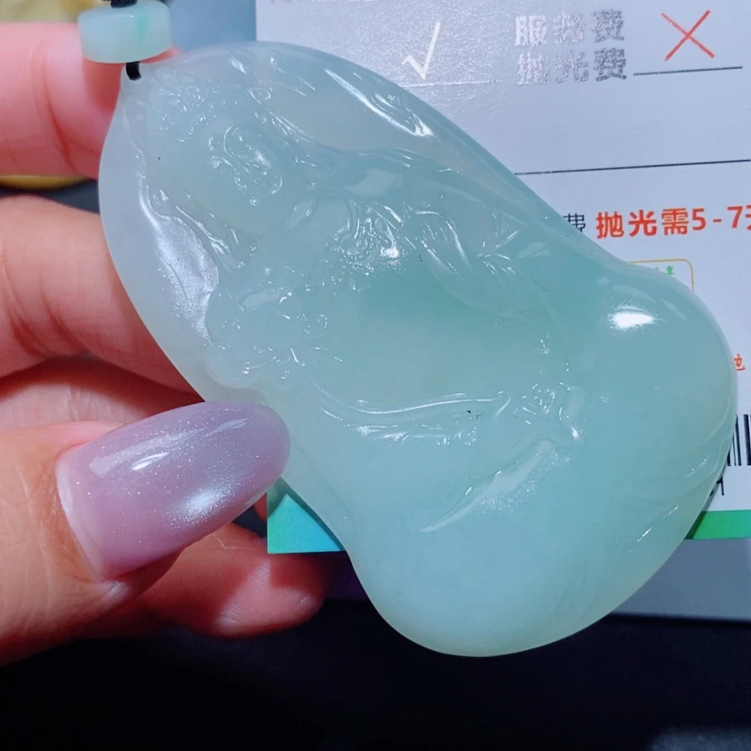 定制翡翠未镶嵌定制毛货翡翠挂件