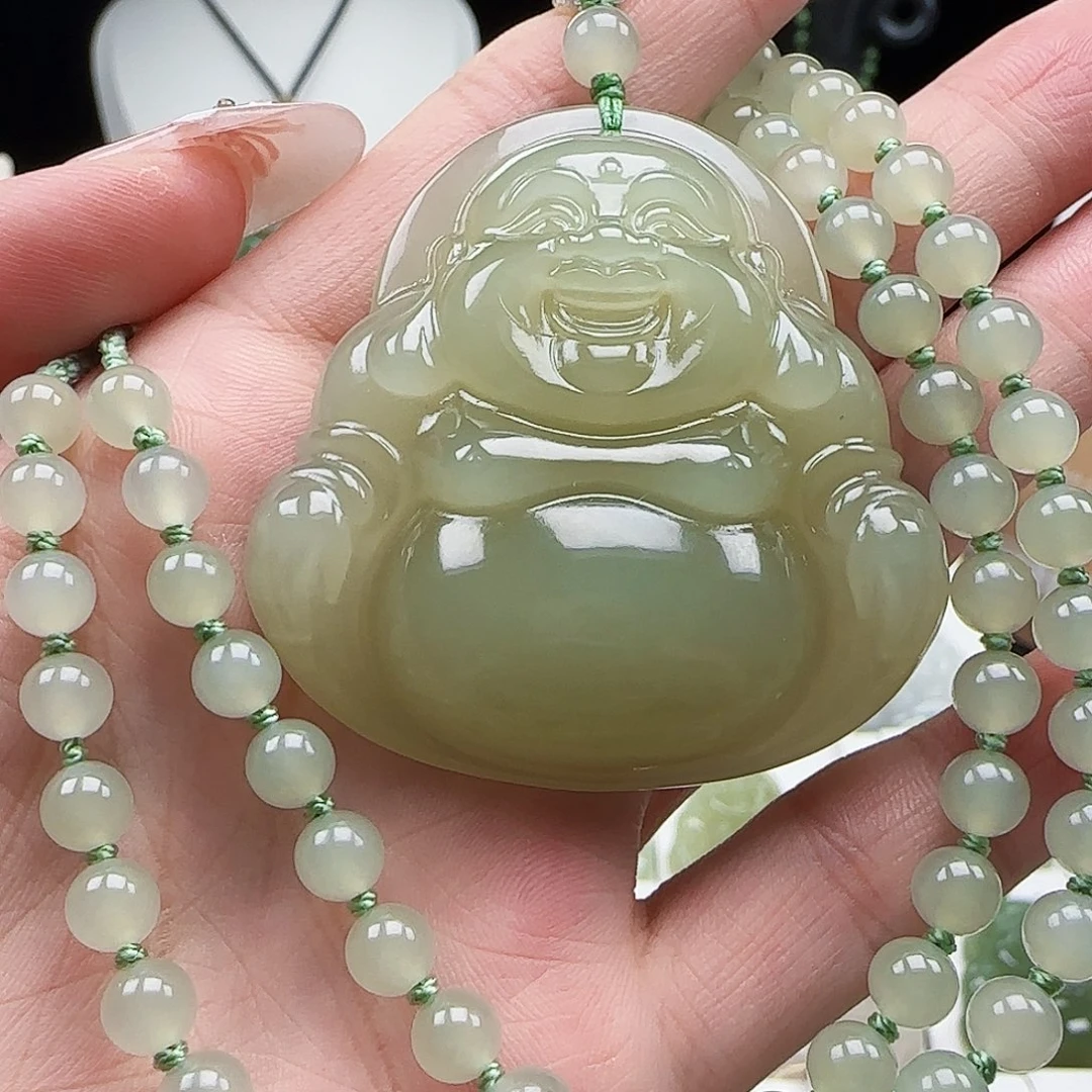 和田玉未镶嵌吊坠(赠链)50