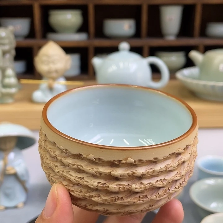 陶瓷杯子微瑕重工手工杯