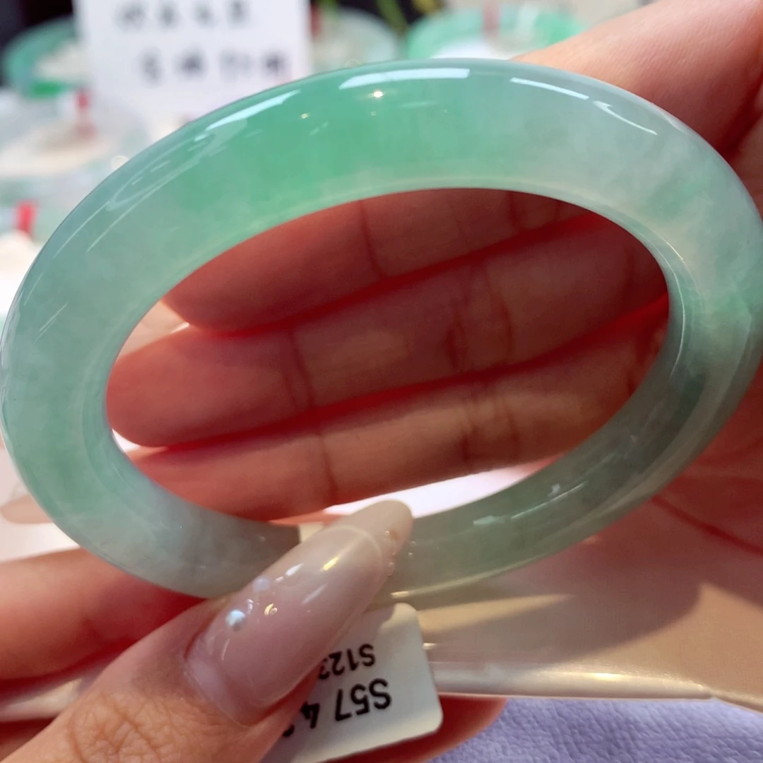 未镶嵌手镯翡翠圆条46号66