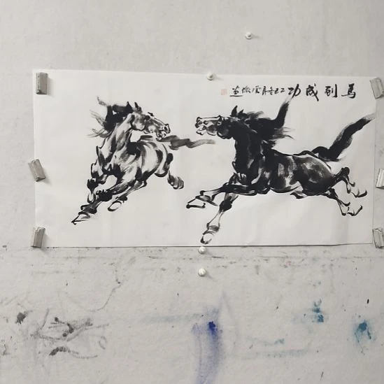 人***-国画马到成功金榜题名