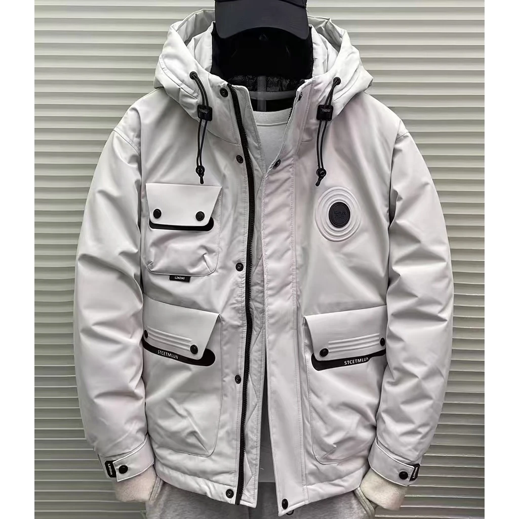 【冰雪圆舞曲】情侣简约高充版保暖时尚连帽冲锋衣防寒服外套Z-3692