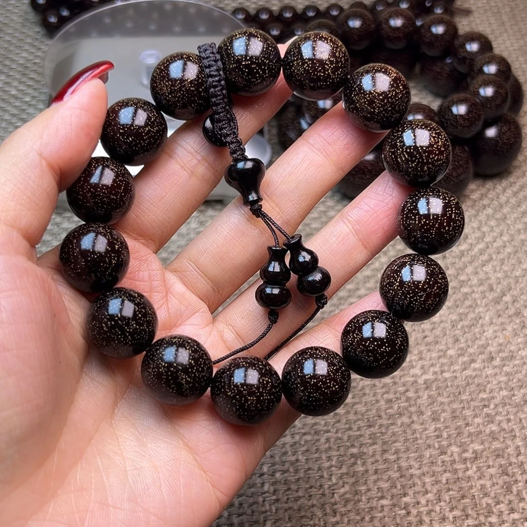 飘***逸檀香紫檀（小叶紫檀）1.5 15颗爆星