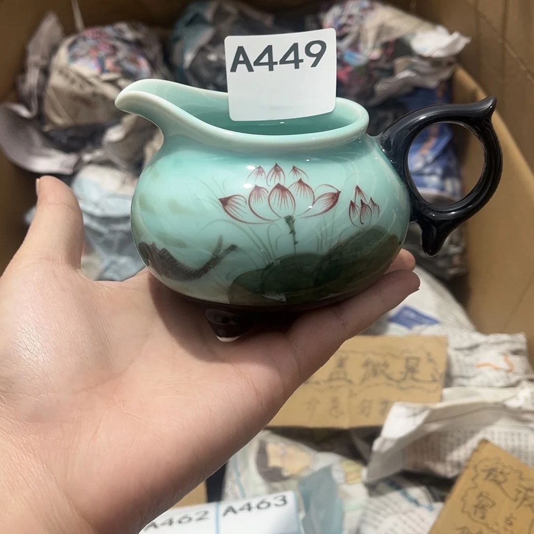 瓷片茶摆件工艺品摆件666