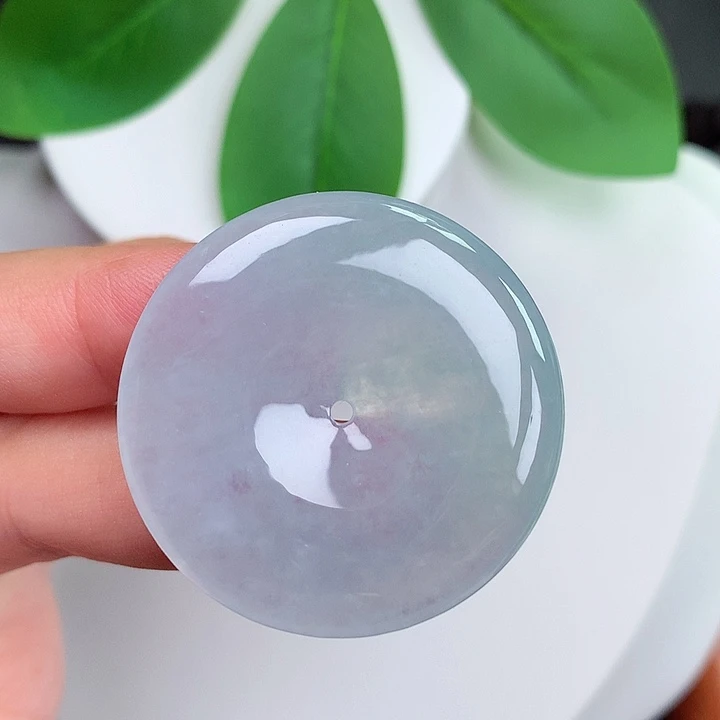 颈饰未镶嵌翡翠平安扣 35.4x5.7mm