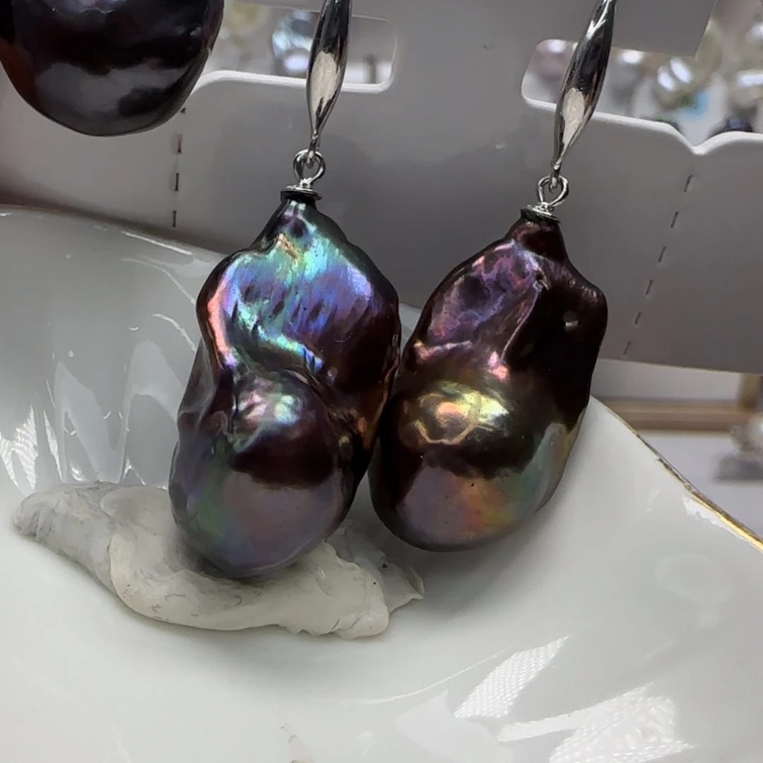 淡水珍珠未镶嵌耳饰