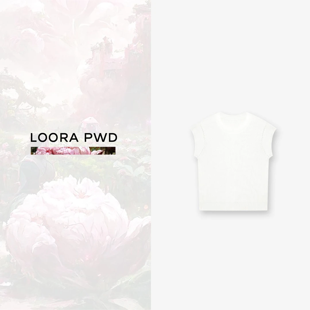 LOORAPWD/罗拉密码 新款套头针织衫修身显瘦圆领上衣24CJBA0213N