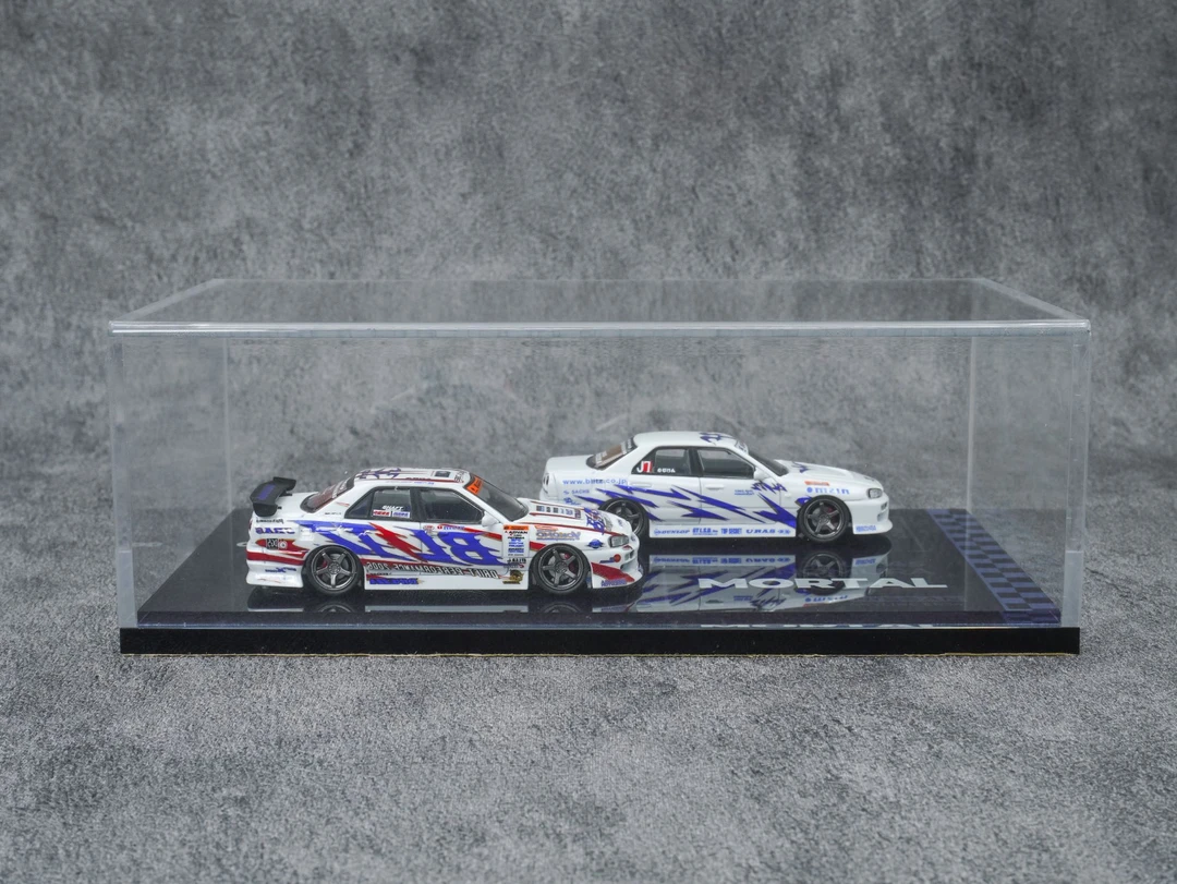 新品Mortal 1:64 ER34 BLITZ D1GP 漂移车合金汽车模型收藏限量版