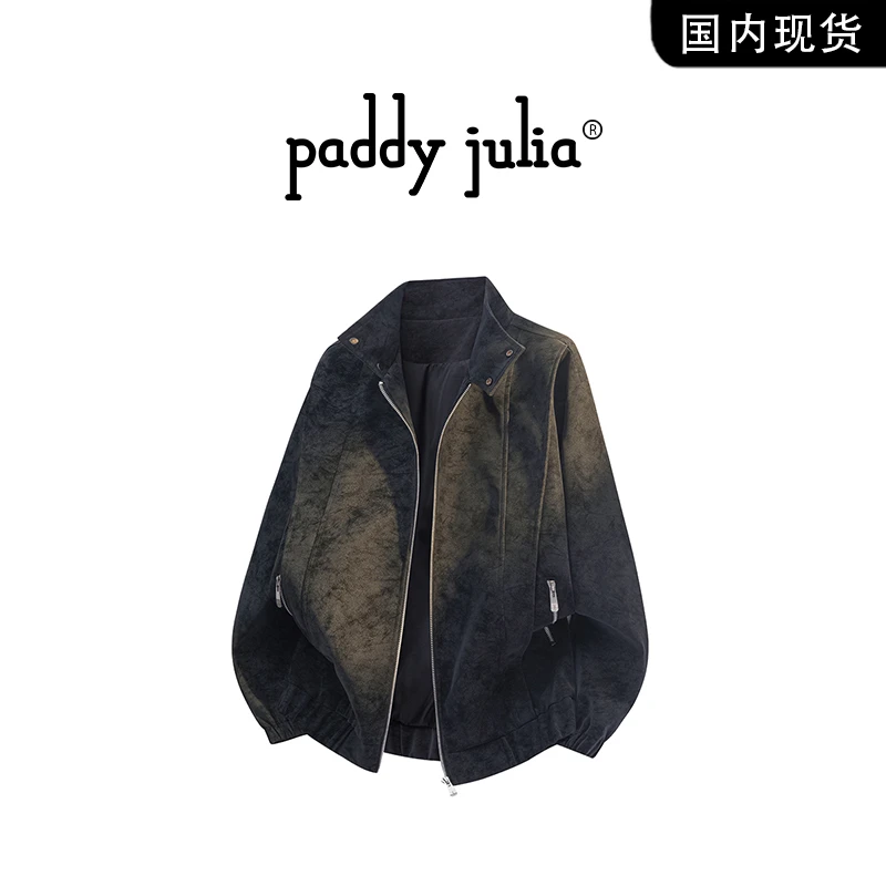 Paddy julia美式高级感设计夹克男士春秋季长袖百搭翻领休闲外套