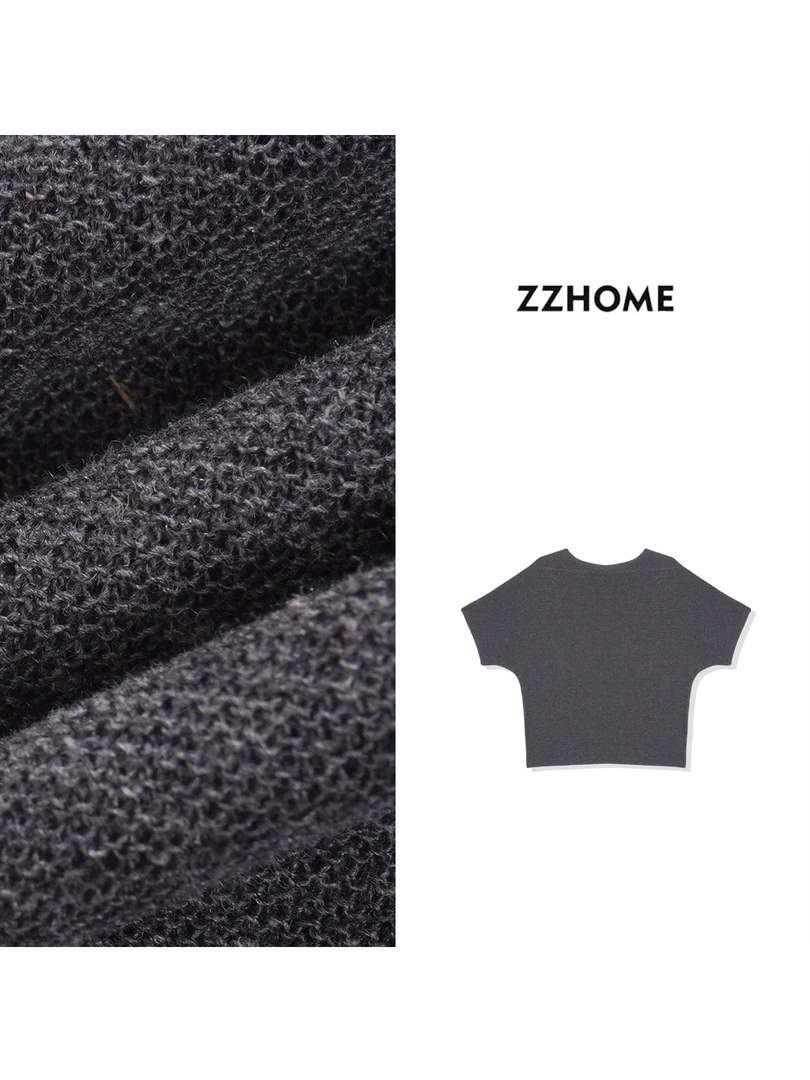 ZOZO HOME ｜量感解构冷磨砂精织夏日船领上衣q171122p