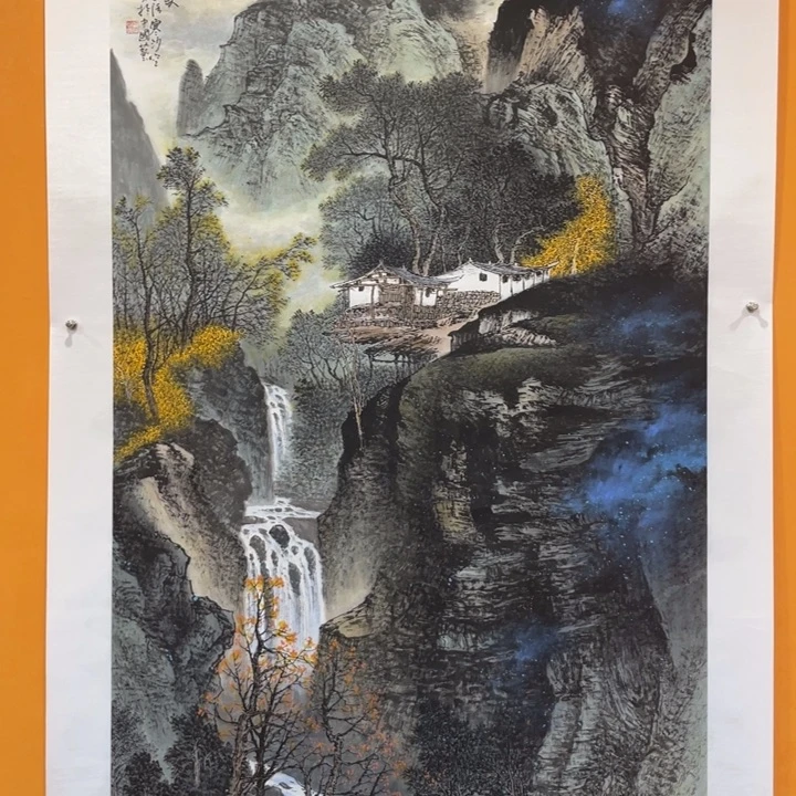 国画李川浦精品山水画