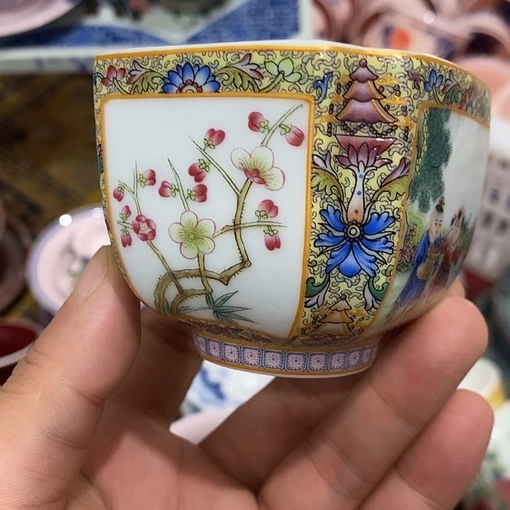 摆件陶景德镇陶瓷主人杯13344