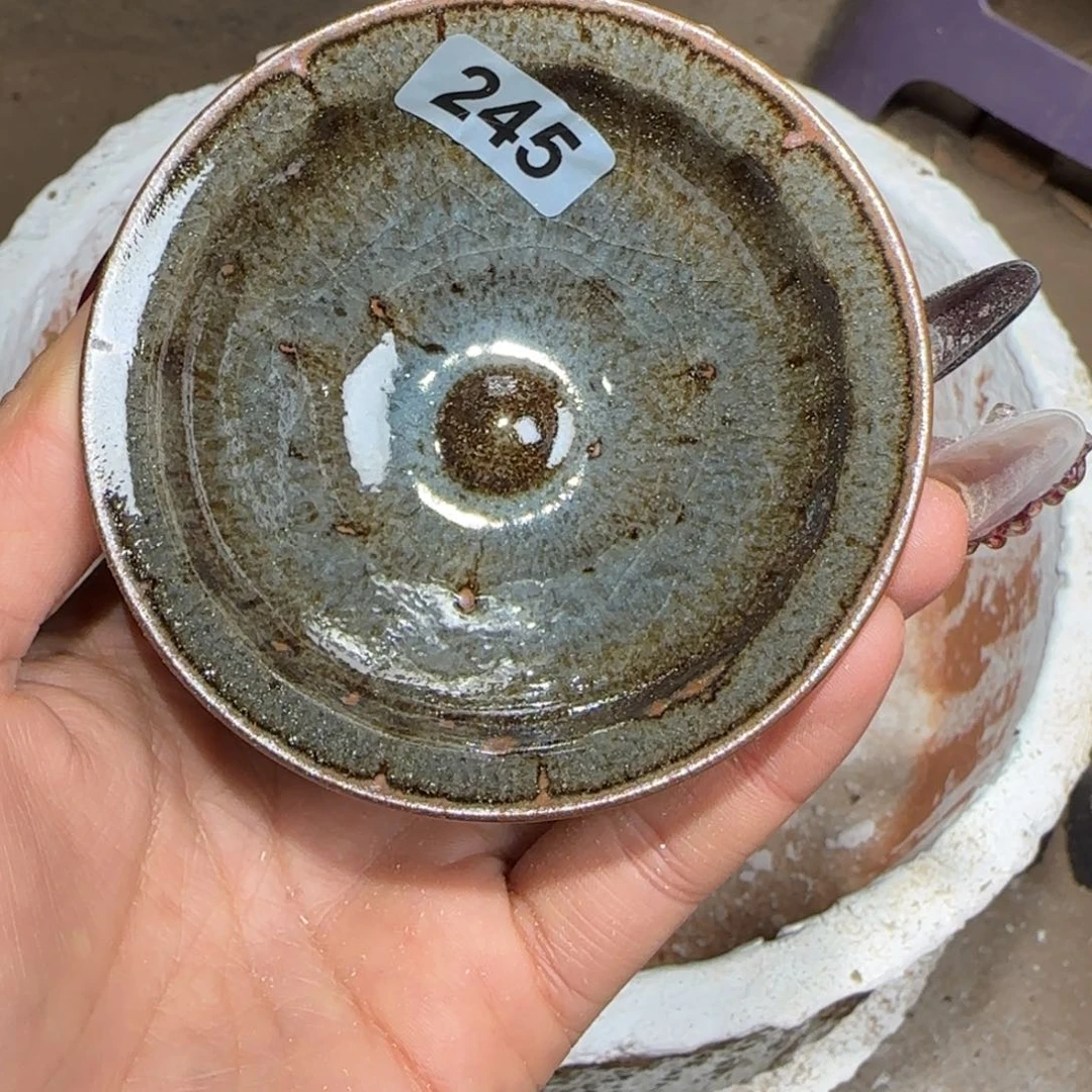 茶盏龙窑柴烧原矿原釉245