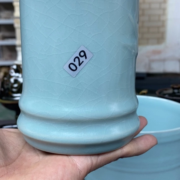 摆件偷****半抱朴汝瓷仿古微瑕