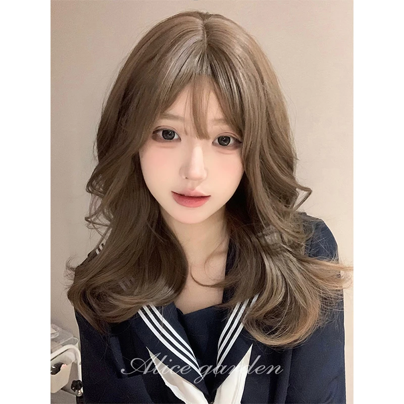 alicegarden假发女日常网红Lolita少女齐刘海仿真长卷发时尚日系