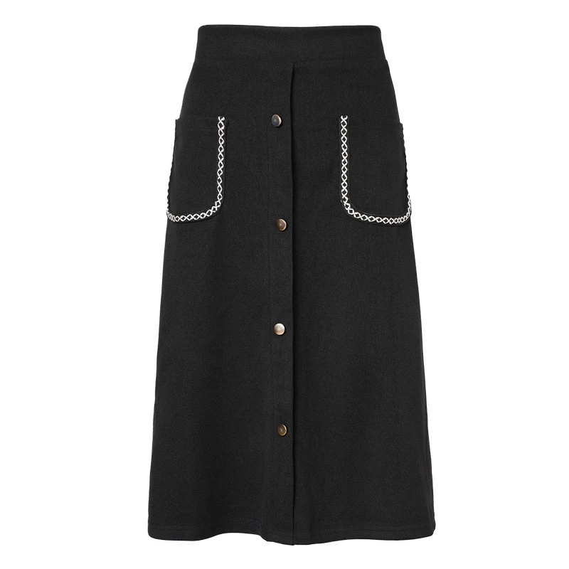 91903大码女装秋季新款时尚显瘦遮肉气质半身裙