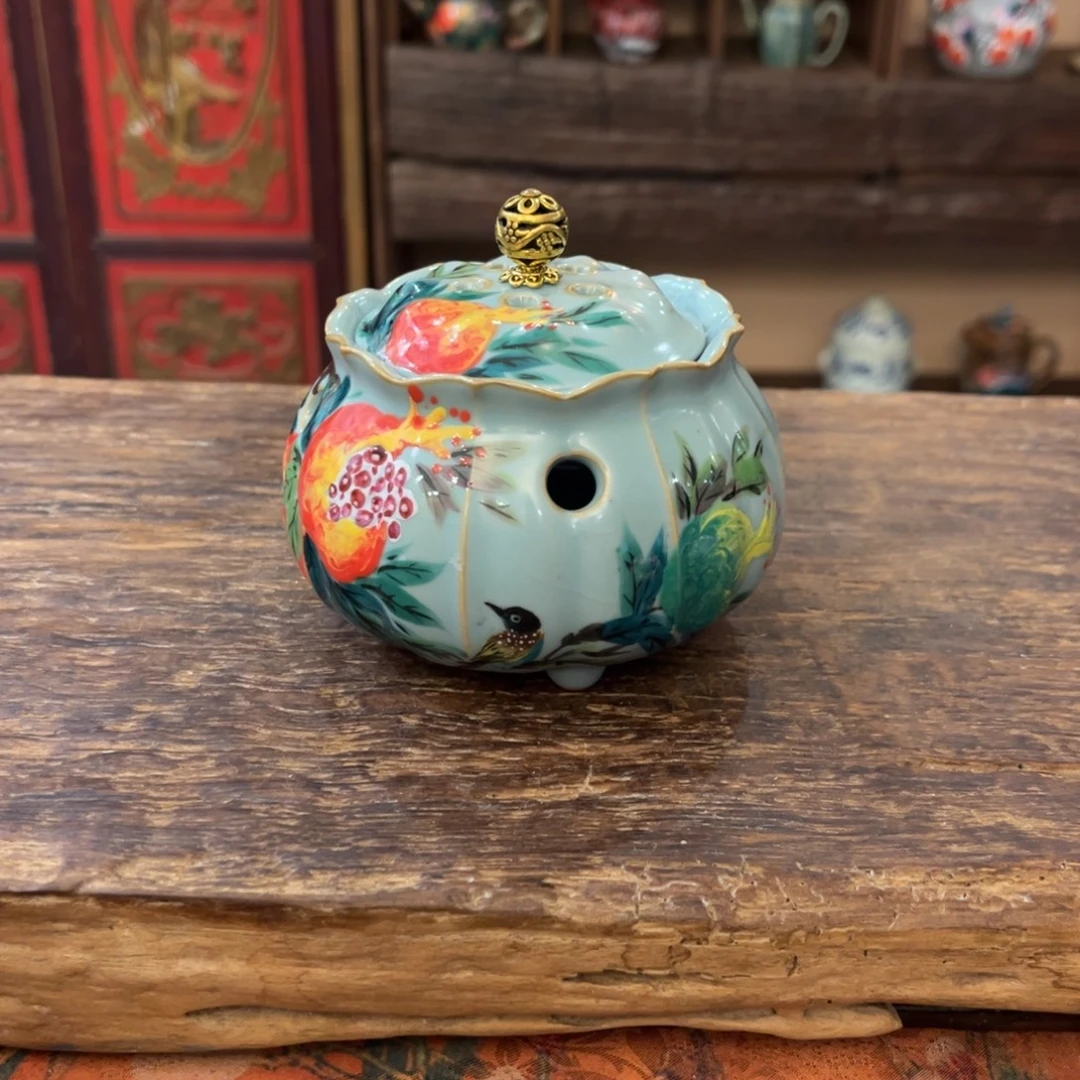 柴烧手工手绘陶瓷