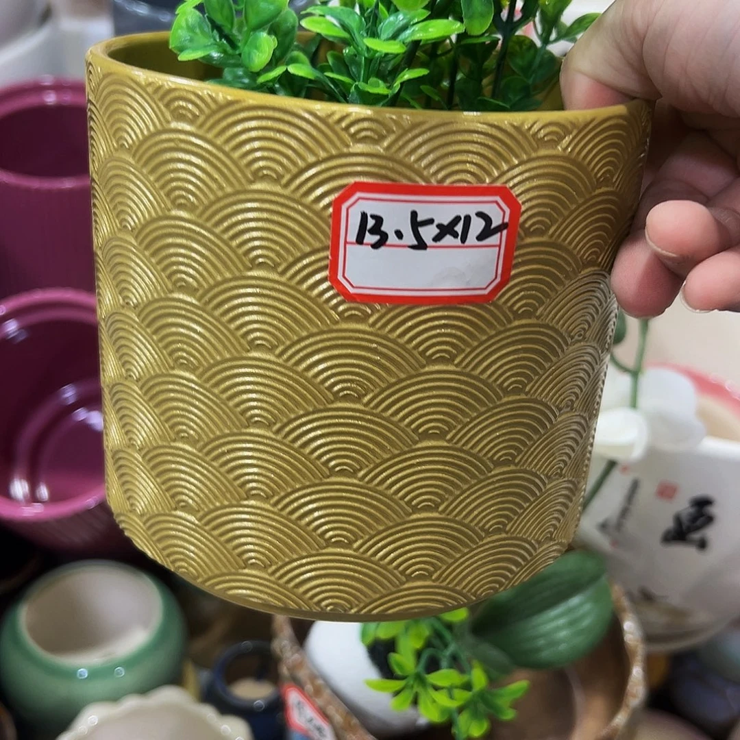 外贸尾单陶瓷花盆凑10米包邮