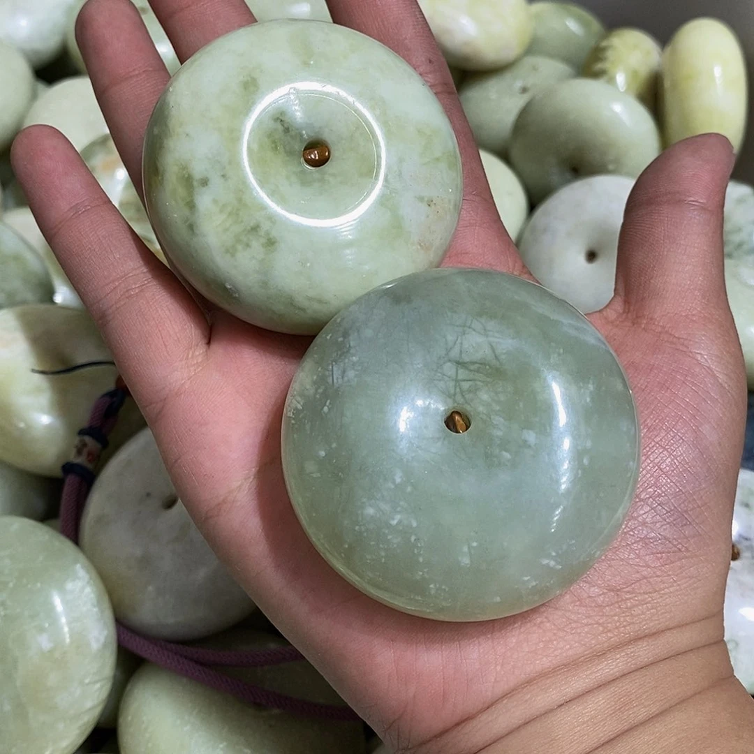 合金蛇纹石玉颈饰368