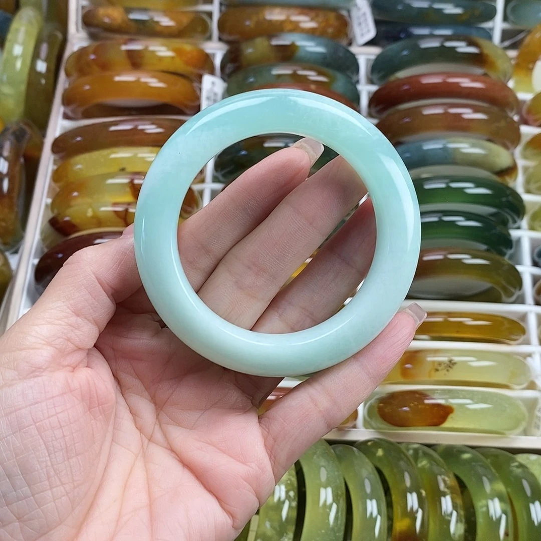 未镶嵌蛇纹石玉手镯56
