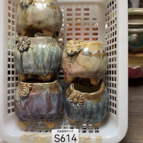 紫砂花盆微瑕614口径5厘米左右