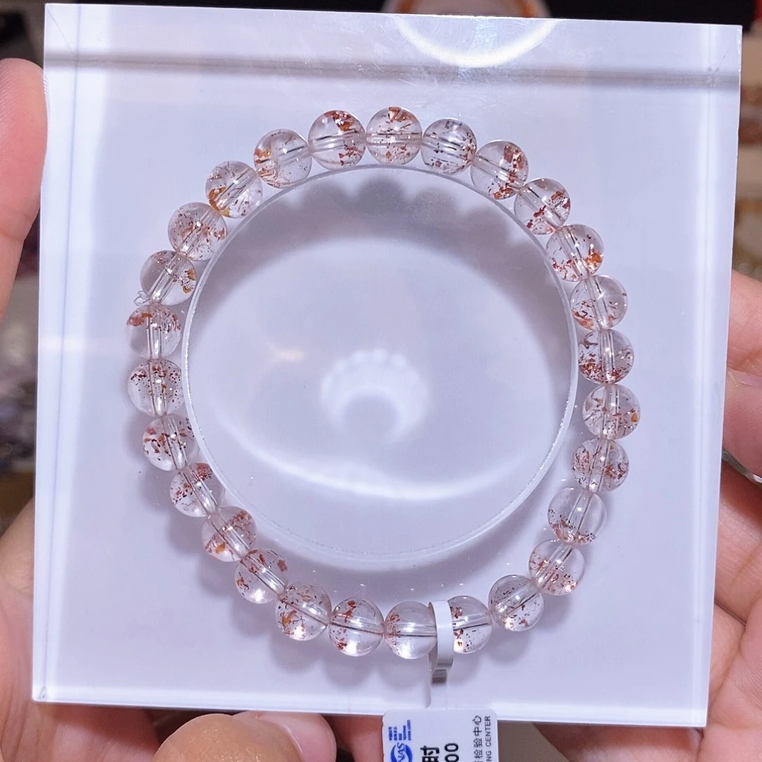 水晶手链未镶嵌几*金草莓7mm